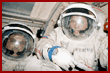 Solovyev and Wolf wearing their Sokol suits